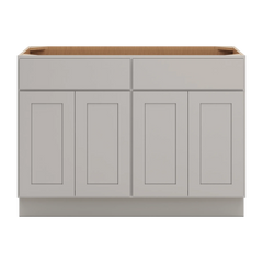 CNC Luxor Misty Grey 48" W 2 Drawer Four Door Base Cabinet