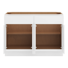 CNC Luxor White 48" W 2 Drawer Four Door Base Cabinet