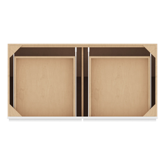 CNC Luxor 5-Piece White 48" W 2 Drawer Four Door Base Cabinet