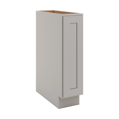 CNC Luxor Misty Grey 09" W Full Height Single Door Base Cabinet
