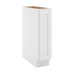CNC Luxor 5-Piece White 09" W Full Height Single Door Base Cabinet