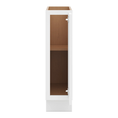 CNC Luxor White 09" W Full Height Single Door Base Cabinet