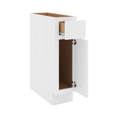 CNC Luxor White 09" W X 32 1/2" H Single Door Base Cabinet