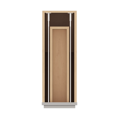 CNC Luxor Misty Grey 09" W X 32 1/2" H Single Door Base Cabinet