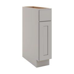 CNC Luxor Misty Grey 09" W Single Door Base Cabinet