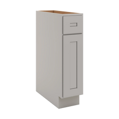 CNC Luxor 5-Piece Misty Grey 09" W Single Door Base Cabinet