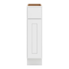 CNC Luxor White 09" W Single Door Base Cabinet