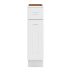 CNC Luxor 5-Piece White 09" W Single Door Base Cabinet