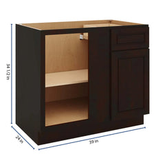 J&K Espresso K8 Base Blind Corner - 39"W