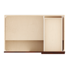 J&K Mahogany J5 Base Blind Corner - 39"W