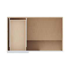 J&K White Shaker S8 Base Blind Corner - 39"W