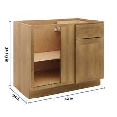 J&K Butterscotch B8 Base Blind Corner - 42" W