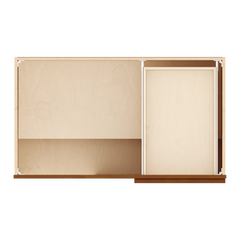 J&K Mocha Glazed K10 Base Blind Corner - 42" W