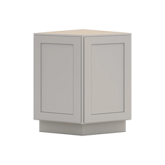 CNC Luxor 5-Piece Misty Grey 24" W Base End Cabinet
