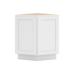 CNC Luxor White 24" W Base End Cabinet