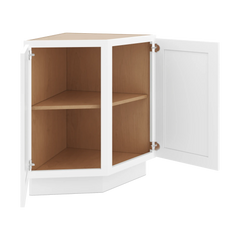 CNC Luxor White 24" W Base End Cabinet