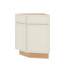 Modernform Cabinet Slim Dove White 24" W X 34 1/2" H X 24" D Base End Corner Cabinet