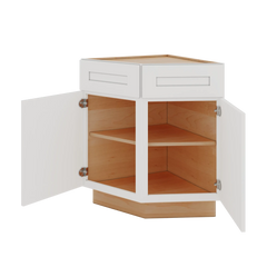 Modernform Cabinet White Shaker 24" W X 34 1/2" H X 24" D Base End Corner Cabinet