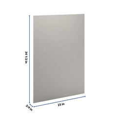 CNC Luxor 5-Piece Misty Grey 3/4" W X 34 1/2" H X 24" D Base End Panel