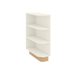 Modernform Cabinet Slim Dove White 09" W X 34 1/2" H X 24" D Base End Open Shelf