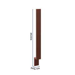 J&K Mahogany J5 Base Filler 3" W x 34 1/2" H