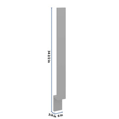 J&K Castle Grey S5 Base Filler 3" W x 34 1/2" H