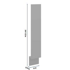 J&K Castle Grey S5 Base Filler 6" W x 34 1/2" H