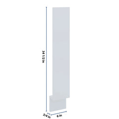 J&K White Shaker S8 Base Filler 6" W x 34 1/2" H