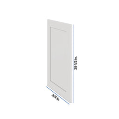 Modernform Cabinet White Shaker 3/4" W X 29 1/2" X 20 1/2" D Base Decorative Panel
