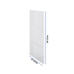 Modernform Cabinet Gloss White 3/4" W X 34 1/2" H 21 3/4" D Base End Panel