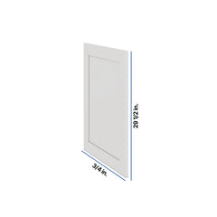 Modernform Cabinet White Shaker 3/4" W X 29 1/2" X 23 1/2" D Base Decorative Panel