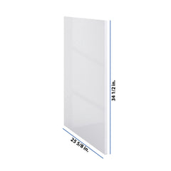 Modernform Cabinet Gloss White 3/4" W X 34 1/2" H 25 5/8" D Base End Panel