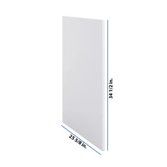 Modernform Cabinet Matte White 3/4" W X 34 1/2" H 25 5/8" D Base End Panel