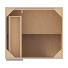 CNC Luxor Misty Grey 36 To 39" W X 34 1/2" H Blind Base Cabinet