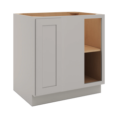 CNC Luxor Misty Grey 39 To 42" W X 34 1/2" H Full Height Blind Base Cabinet