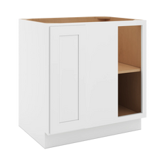 CNC Luxor White 39 To 42" W X 34 1/2" H Full Height Blind Base Cabinet