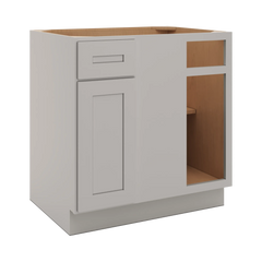 CNC Luxor 5-Piece Misty Grey 39 To 42" W X 34 1/2" H Blind Base Cabinet