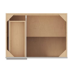 CNC Luxor 5-Piece Misty Grey 39 To 42" W X 34 1/2" H Blind Base Cabinet