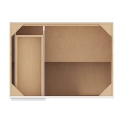CNC Luxor White 39 To 42" W X 34 1/2" H Blind Base Cabinet