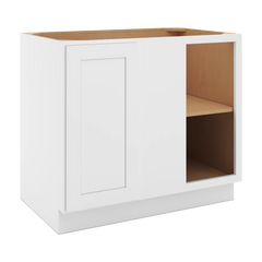 CNC Luxor White 42 To 45" W X 34 1/2" H Full Height Blind Base Cabinet