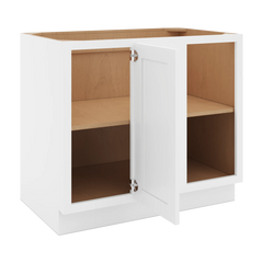 CNC Luxor White 42 To 45" W X 34 1/2" H Full Height Blind Base Cabinet