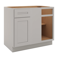 CNC Luxor 5-Piece Misty Grey 42 To 45" W X 34 1/2" H Blind Base Cabinet