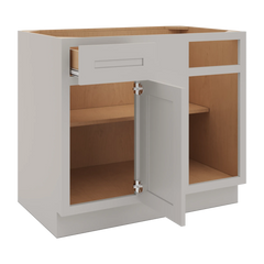 CNC Luxor 5-Piece Misty Grey 42 To 45" W X 34 1/2" H Blind Base Cabinet