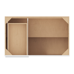 CNC Luxor White 42 To 45" W X 34 1/2" H Blind Base Cabinet