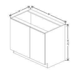 CNC Luxor Espresso 45 To 48" W X 34 1/2" H Full Height Blind Base Cabinet
