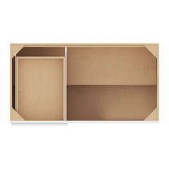 CNC Luxor 5-Piece White 45 To 48" W X 34 1/2" H Blind Base Cabinet