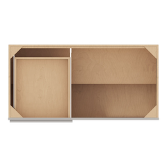CNC Luxor Misty Grey 48 To 51" W X 34 1/2" H Blind Base Cabinet