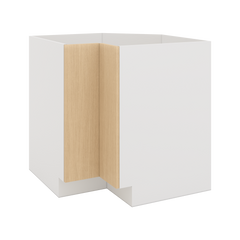 Modernform Cabinet Natural Oak 33" W X 34 1/2" H X 24" D Base Diagonal Corner w/Lazy Susan Cabinet
