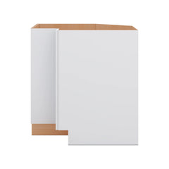 Modernform Cabinet Matte White 33" W X 34 1/2" H X 24" D Base Diagonal Corner w/Lazy Susan Cabinet