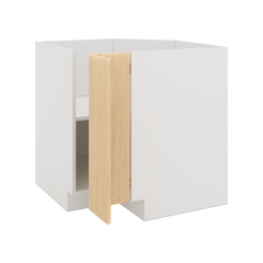 Modernform Cabinet Natural Oak 33" W X 34 1/2" H X 24" D Base Diagonal Corner w/Lazy Susan Cabinet